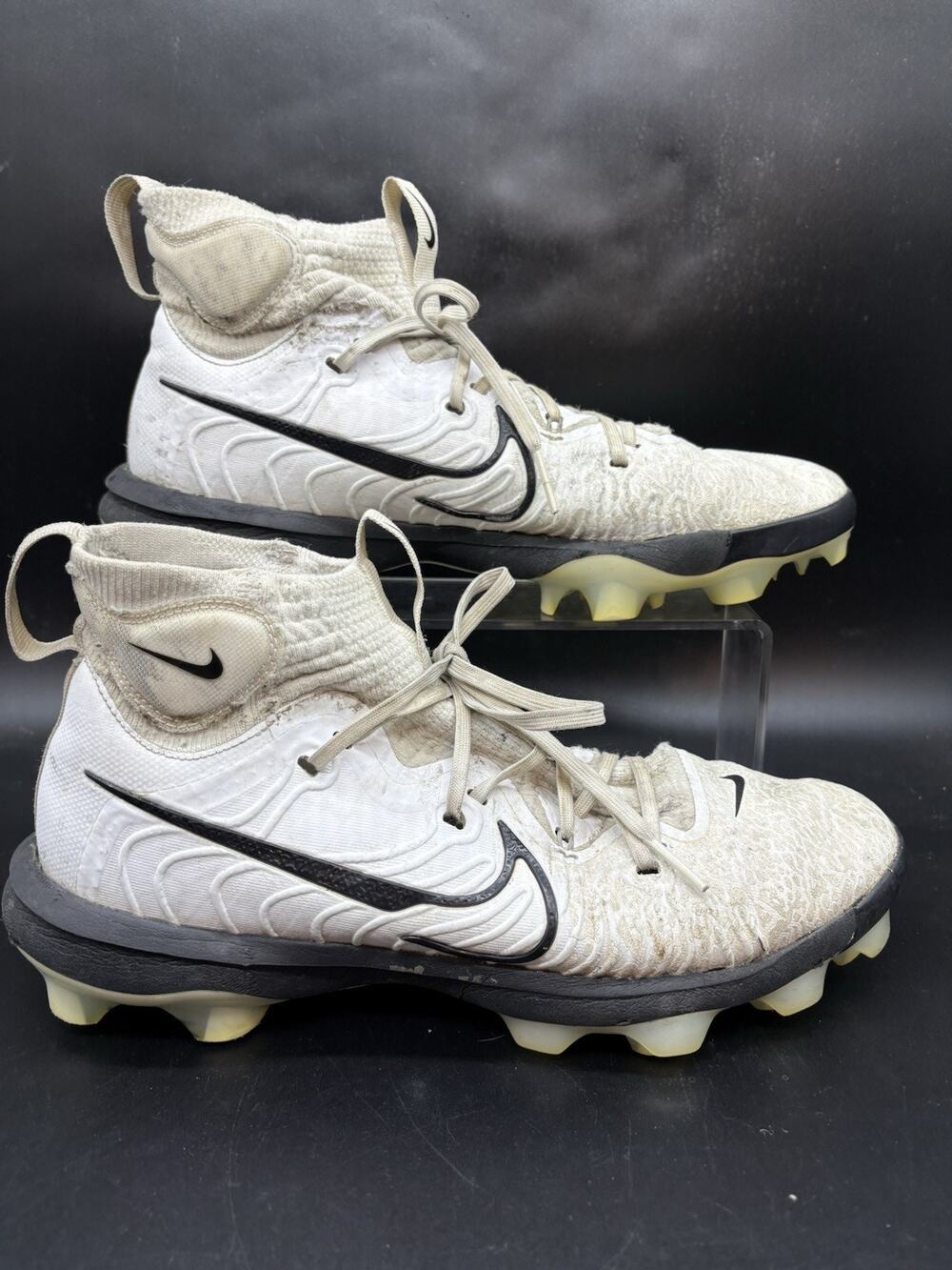 Nike Alpha Huarache NXT MCS Baseball Cleats Mens Size 10 White Black DJ6519-101